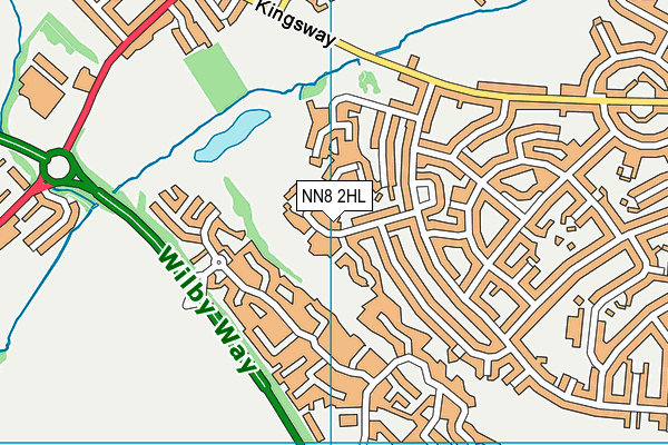 NN8 2HL map - OS VectorMap District (Ordnance Survey)