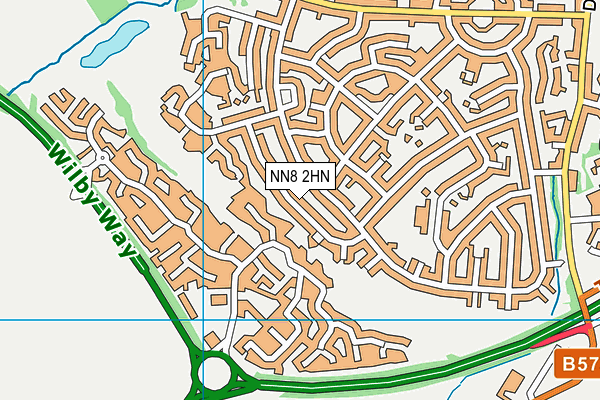 NN8 2HN map - OS VectorMap District (Ordnance Survey)