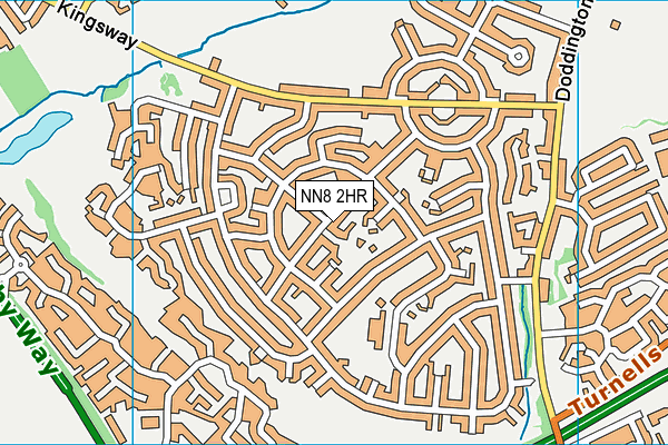 NN8 2HR map - OS VectorMap District (Ordnance Survey)