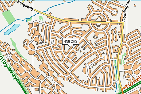 NN8 2HS map - OS VectorMap District (Ordnance Survey)