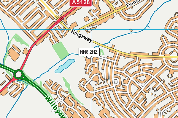 NN8 2HZ map - OS VectorMap District (Ordnance Survey)