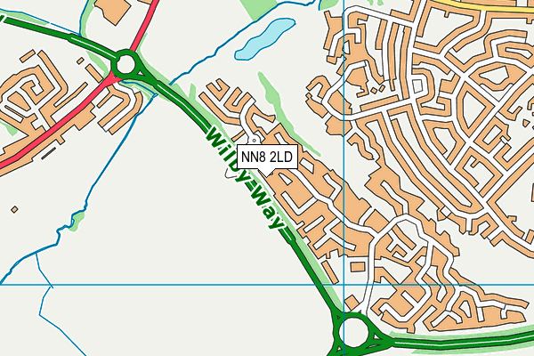 NN8 2LD map - OS VectorMap District (Ordnance Survey)