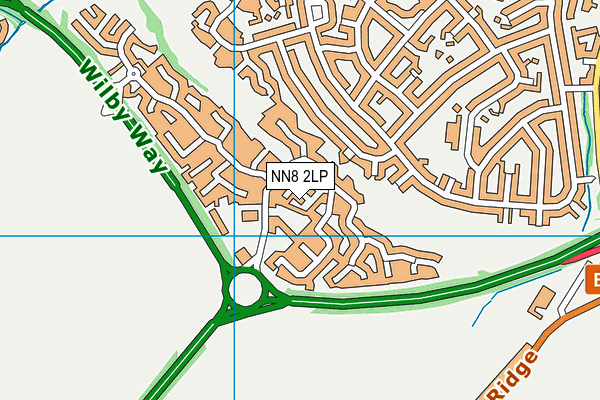 NN8 2LP map - OS VectorMap District (Ordnance Survey)