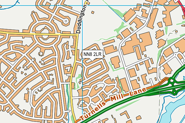 NN8 2LR map - OS VectorMap District (Ordnance Survey)