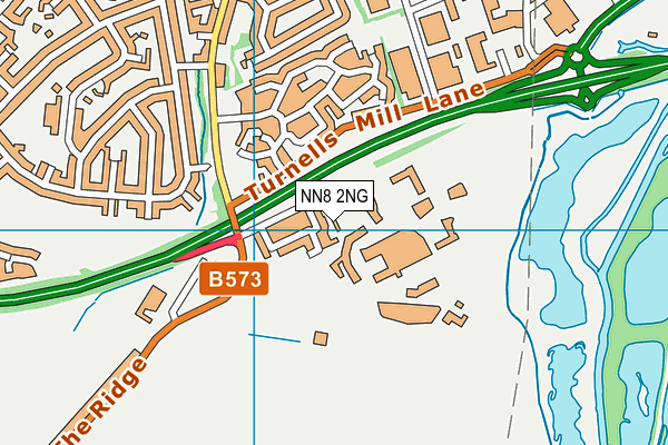 NN8 2NG map - OS VectorMap District (Ordnance Survey)