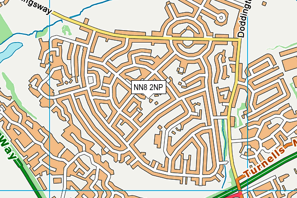 NN8 2NP map - OS VectorMap District (Ordnance Survey)