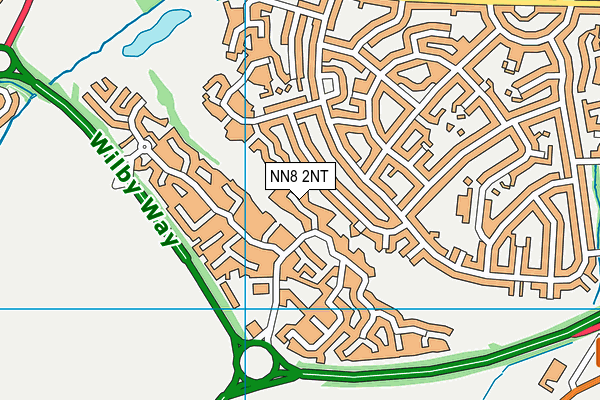 NN8 2NT map - OS VectorMap District (Ordnance Survey)