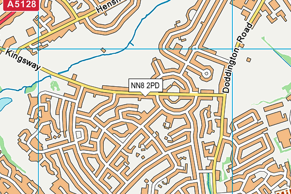 NN8 2PD map - OS VectorMap District (Ordnance Survey)