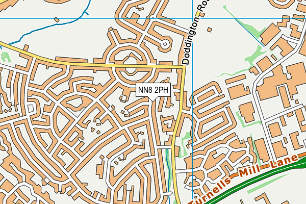 NN8 2PH map - OS VectorMap District (Ordnance Survey)