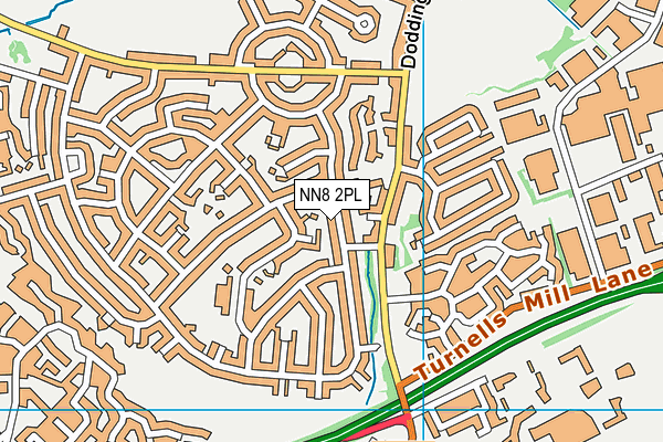 NN8 2PL map - OS VectorMap District (Ordnance Survey)