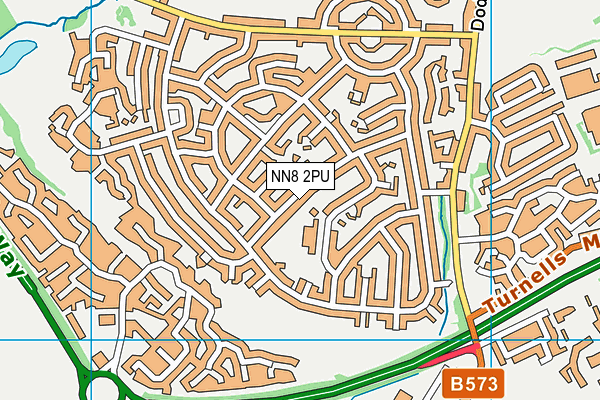 NN8 2PU map - OS VectorMap District (Ordnance Survey)