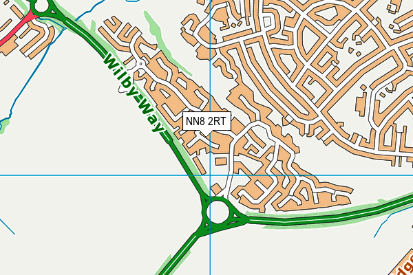 NN8 2RT map - OS VectorMap District (Ordnance Survey)
