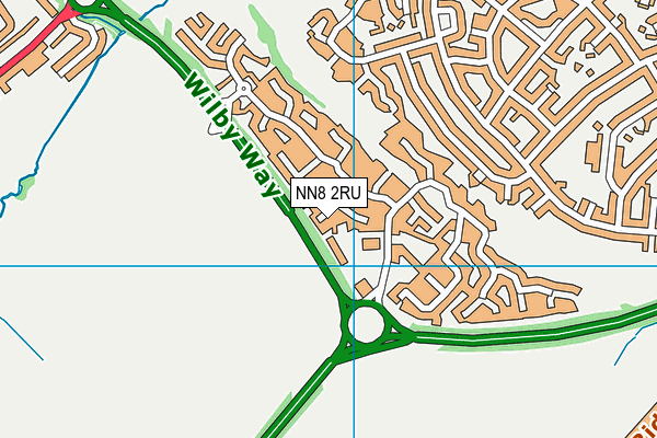 NN8 2RU map - OS VectorMap District (Ordnance Survey)
