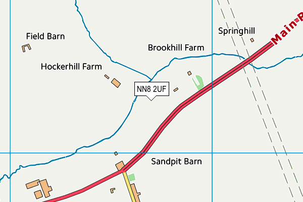 NN8 2UF map - OS VectorMap District (Ordnance Survey)