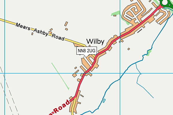 Wilby Church of England Primary School map (NN8 2UG) - OS VectorMap District (Ordnance Survey)