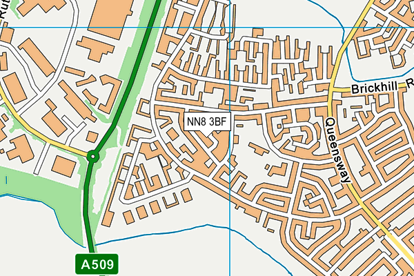 NN8 3BF map - OS VectorMap District (Ordnance Survey)
