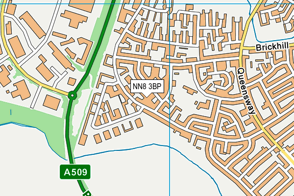 NN8 3BP map - OS VectorMap District (Ordnance Survey)