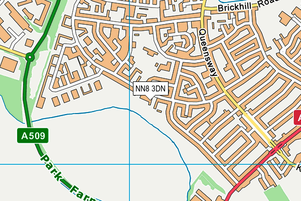 NN8 3DN map - OS VectorMap District (Ordnance Survey)