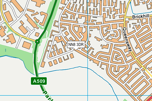 NN8 3DR map - OS VectorMap District (Ordnance Survey)