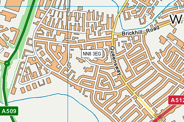 NN8 3EG map - OS VectorMap District (Ordnance Survey)