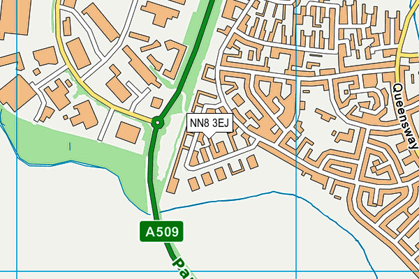 NN8 3EJ map - OS VectorMap District (Ordnance Survey)