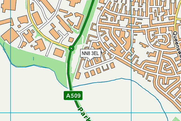 NN8 3EL map - OS VectorMap District (Ordnance Survey)