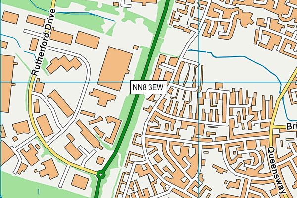 NN8 3EW map - OS VectorMap District (Ordnance Survey)