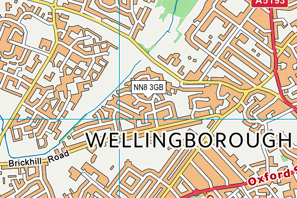 NN8 3GB map - OS VectorMap District (Ordnance Survey)