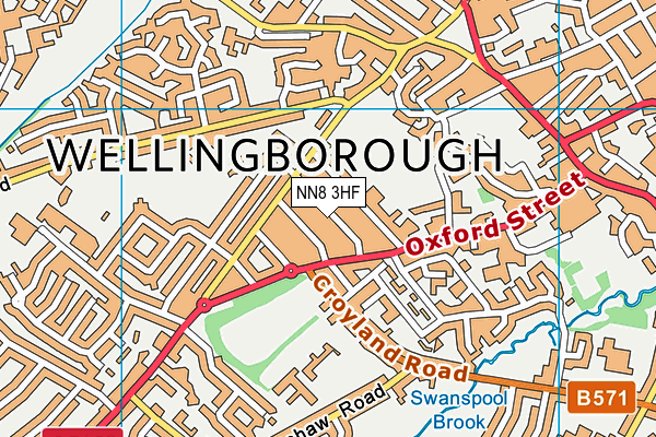 Map of WELLINGBOROUGH DOOR COMPANY LIMITED at district scale