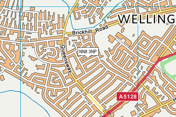 NN8 3NP map - OS VectorMap District (Ordnance Survey)