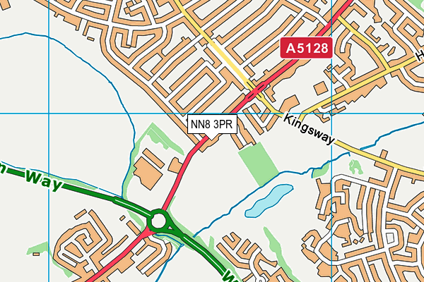 NN8 3PR map - OS VectorMap District (Ordnance Survey)