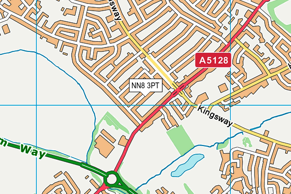 NN8 3PT map - OS VectorMap District (Ordnance Survey)