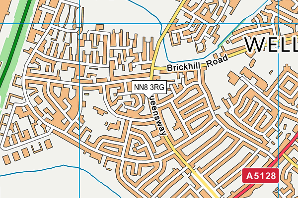 NN8 3RG map - OS VectorMap District (Ordnance Survey)