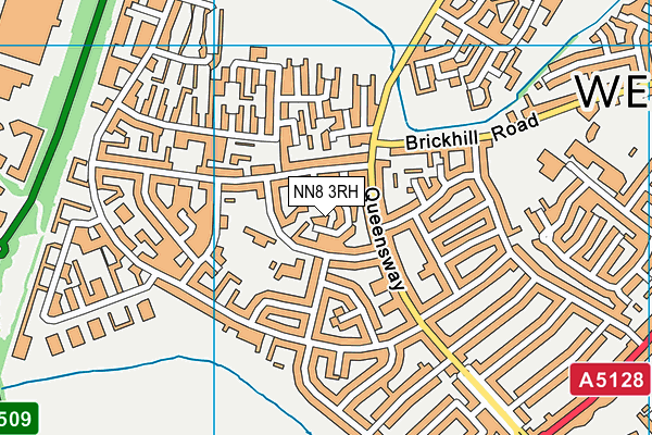 NN8 3RH map - OS VectorMap District (Ordnance Survey)
