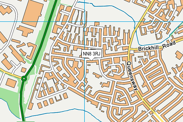 NN8 3RJ map - OS VectorMap District (Ordnance Survey)