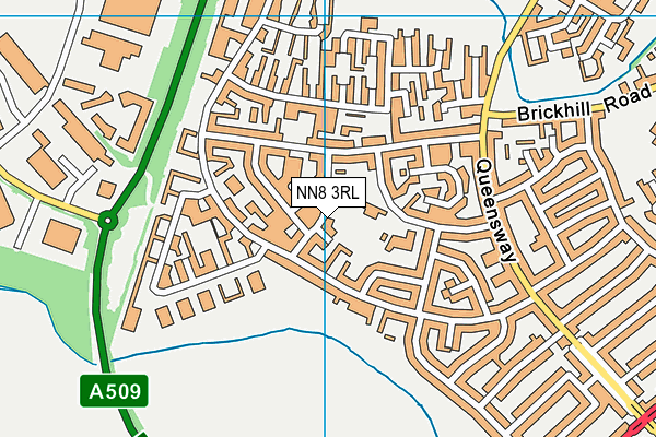 NN8 3RL map - OS VectorMap District (Ordnance Survey)