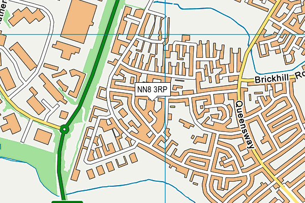 NN8 3RP map - OS VectorMap District (Ordnance Survey)