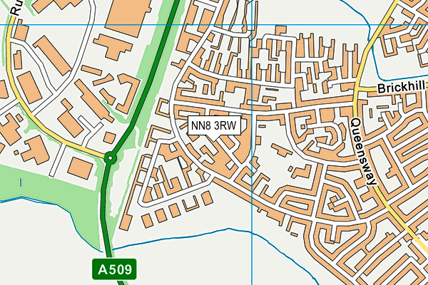 NN8 3RW map - OS VectorMap District (Ordnance Survey)