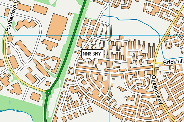 NN8 3RY map - OS VectorMap District (Ordnance Survey)