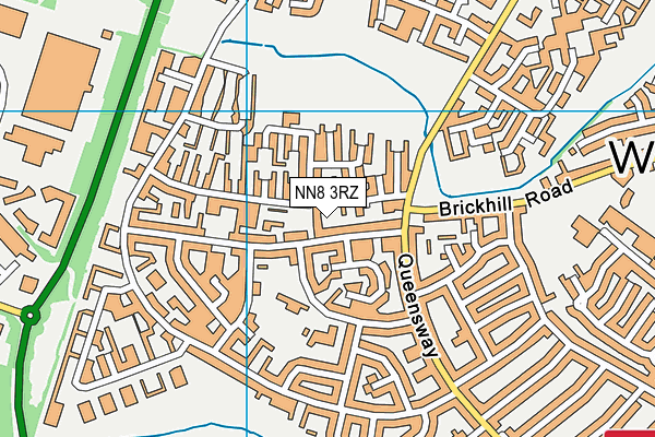 NN8 3RZ map - OS VectorMap District (Ordnance Survey)