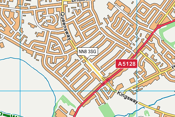 NN8 3SG map - OS VectorMap District (Ordnance Survey)