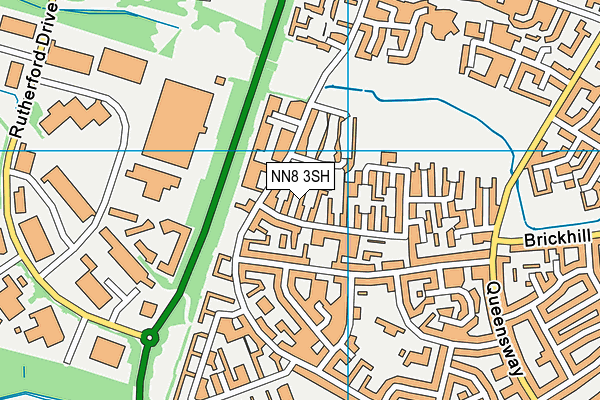 NN8 3SH map - OS VectorMap District (Ordnance Survey)