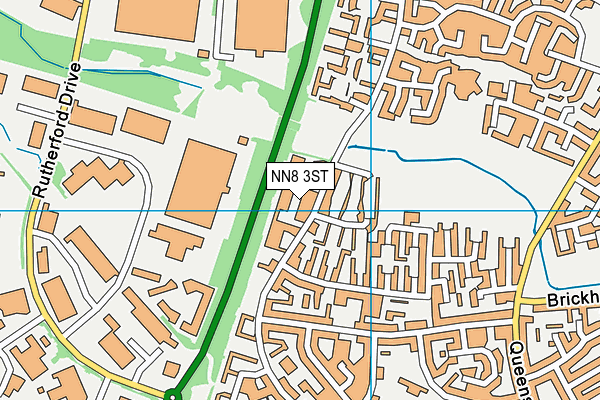 NN8 3ST map - OS VectorMap District (Ordnance Survey)