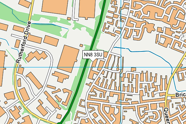NN8 3SU map - OS VectorMap District (Ordnance Survey)