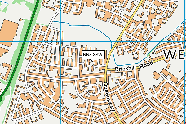 NN8 3SW map - OS VectorMap District (Ordnance Survey)