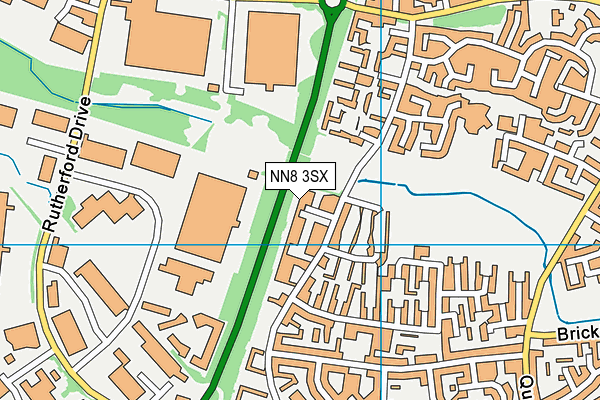 NN8 3SX map - OS VectorMap District (Ordnance Survey)