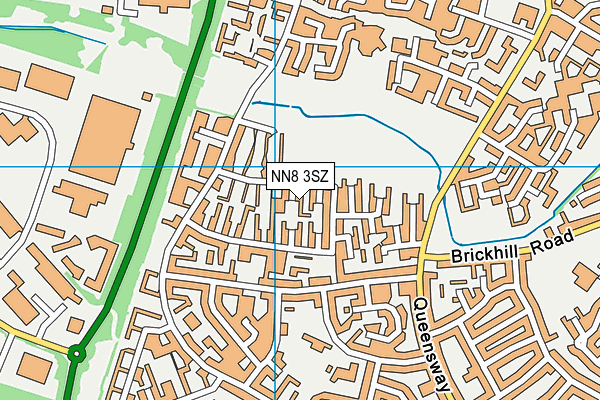 NN8 3SZ map - OS VectorMap District (Ordnance Survey)