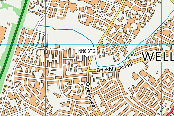 NN8 3TG map - OS VectorMap District (Ordnance Survey)