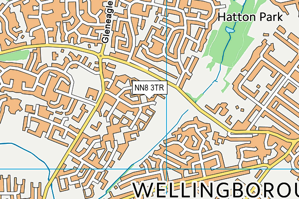 NN8 3TR map - OS VectorMap District (Ordnance Survey)