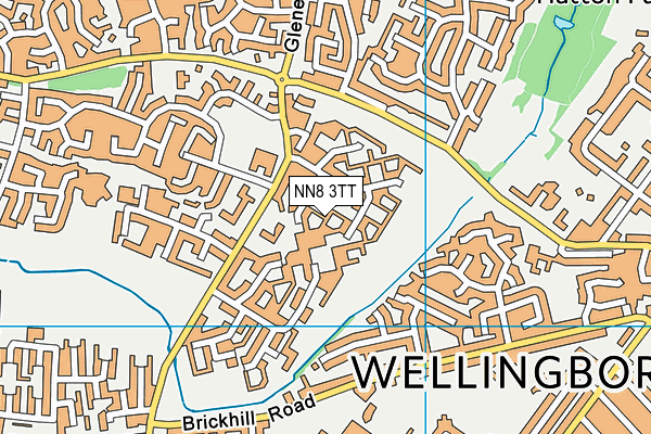 NN8 3TT map - OS VectorMap District (Ordnance Survey)